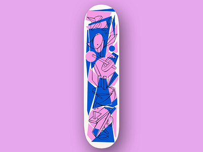 Abstract Skateboard Graphic