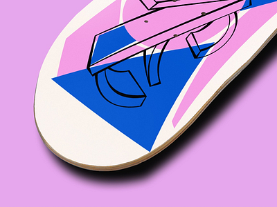 Abstract Skateboard Graphic | close up #2