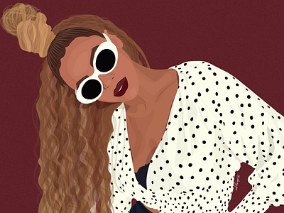 Beyoncé adobe beyoncé celebrity fashion illustration illustrator portait vector