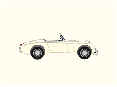 Austin Healey Sprite - Enamel Style