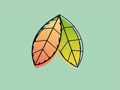 Day 2 - Cherry Leaves 100daychallenge illustration leaves vector