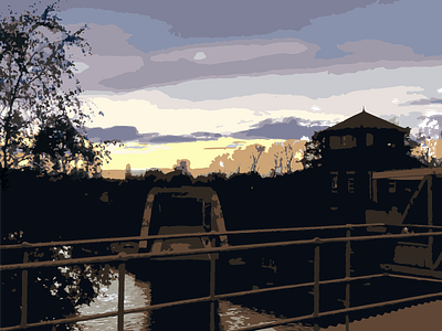 Day 6 - Irlam 100daychallenge illustration landscape vector