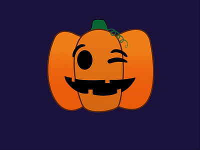 Day 8 - Cheeky Pumpkin 100daychallenge design halloween illustration pumpkin vector