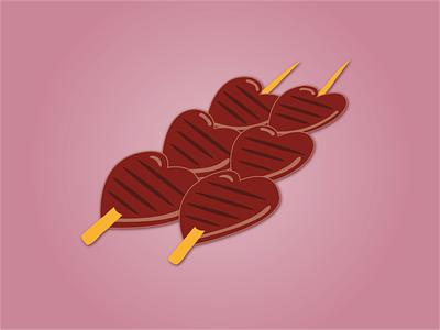 Day 9 - Anticuchos 100daychallenge design food illustration peruvian streetfood vector