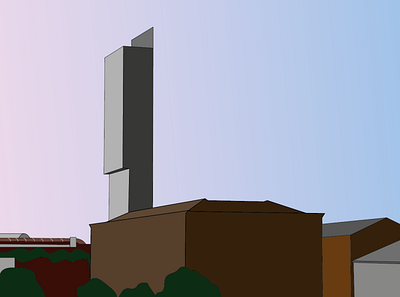 Day 11 - Beetham & Granada 100daychallenge beetham tower cityscape design illustration manchester vector