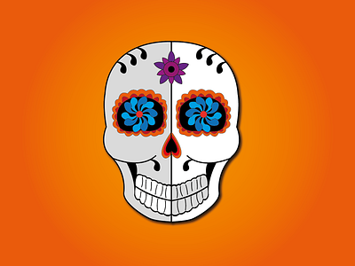 Day 12 - Sugar Skull 100daychallenge dayofthedead design halloween illustration skull sugarskull vector
