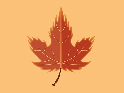 Day 19 - Maple Leaf 100daychallenge autumn design fall illustration leaf maple mapleleaf vector