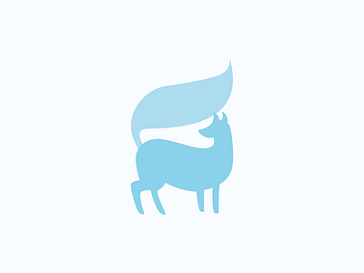 Day 21 - Blue Fox 100daychallenge design fox fox logo illustration logo vector