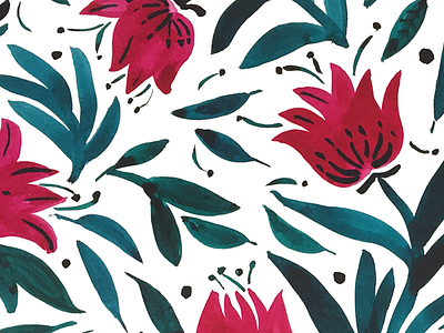 Hibiscus art design floral hibiscus illustration pattern surface textile watercolor