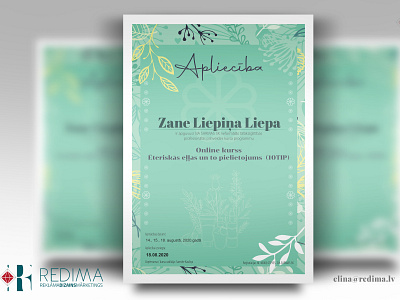 Certificate design elinaindrika graphic design inspiration redima sertification design