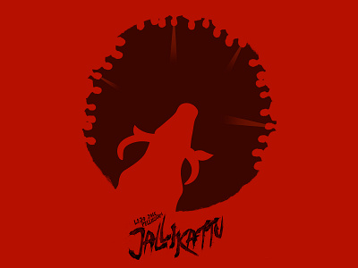 Jallikattu(Malayalam) - Minimal Poster illustration minimalist photoshop