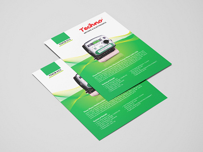 Techno - Flyer branding coreldraw leaflet photoshop