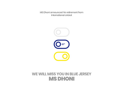 Miss DHONI in Blue coreldraw illustration minimalist