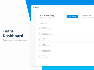 Team Dashboard - SignEasy dashboard easy management sign team