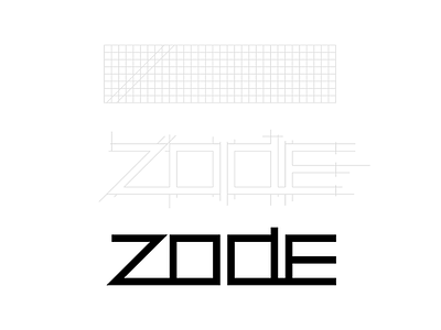 Zone Of Designers design geometry grid logo minimalism type typography