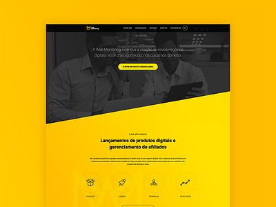 Web Mentoring business interface landing page ui ui design web web site