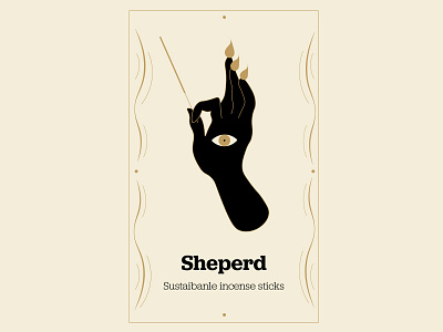 Sheperd - Incense Sticks branding design eye graphic design icon illustration illustrator incense logo smoke ui vector