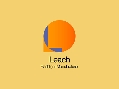 Leach - Flashlight art brand branding design flashlight gradient graphic design icon illustration illustrator light logo vector