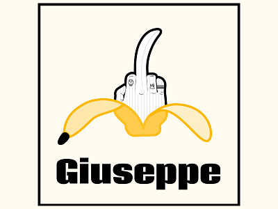 Giuseppe - Banana banana branding design graphic design icon illustration illustrator logo middle finger tattoo ui vector