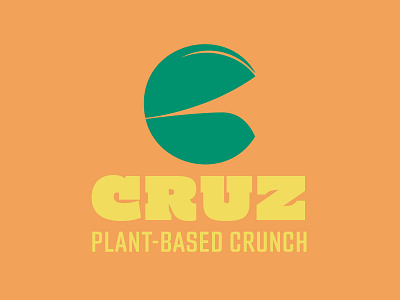 Cruz - Plant-based crunch art brand branding chips design graphic design icon illustration illustrator logo mouth plant based snacks ui vector