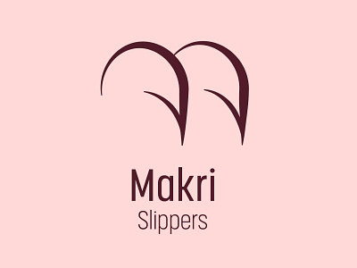 Makri - Slippers art beach branding design graphic design icon illustration illustrator letter m logo slippers ui vector