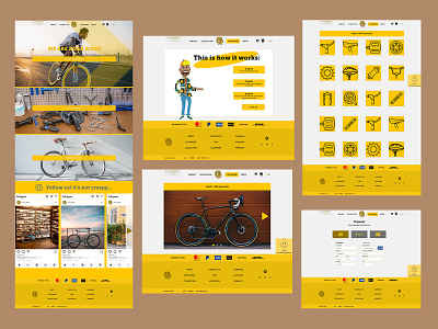Roar Bikes - Website Concept art bicycle bike branding design graphic design icon illustration illustrator logo ui ui design ux design vector website website design