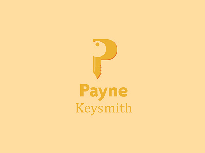 Payne - Keysmith branding design graphic design icon illustration illustrator key keysmith letter p logo shadow ui ux vector