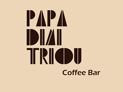 Papadimitriou - Coffee Bar barista bean branding brown coffee coffee bar coffee bean dark brown design graphic design icon illustration illustrator kaffee logo roast ui ux vector