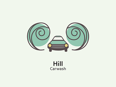 Hill - Carwash auto branding car carwash clean design drive graphic design icon illustration illustrator logo ui ux vector wash