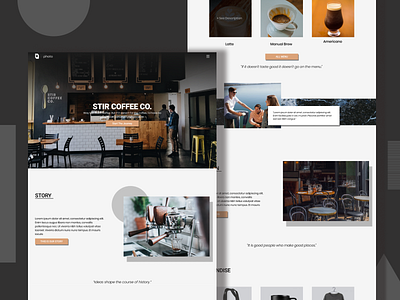 Coffeeshop webdesign