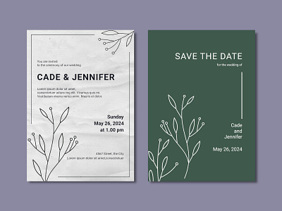 Simple wedding invitation hand drawn minimalist minimalist wedding invitation simple simple wedding card template wedding invitation