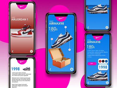 Your favorite nikes airmax ecommerce ecommerce shop figma jordan mobile app mobile design mobile ui nike