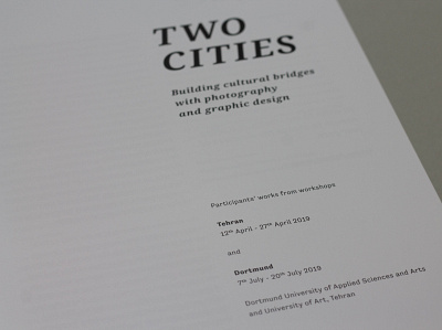 Two Cities 2019 book design editorial design layout typography