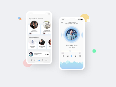 Simple Music Player - App Design app design designs icon illustration musicapp uidesign uiuxdesign ux web