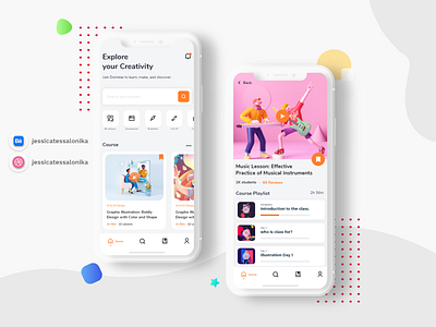 Digital Course app app design branding course app design designs dribbble best shot ui uidesign uiux uiuxdesign ux