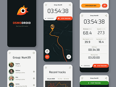 Osmodroid app redisign app gps gps tracker location location tracker osm redesign ui