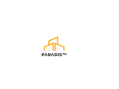 P A R A D I S adobe illustrator adobe photoshop branding construction company construction logo design illustration illustrator logo minimal mockup typography