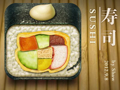 Sushi icon，sushi