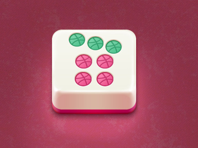 Dribbble Mahjong icon mahjong
