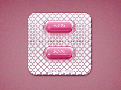 Dribbble Pill dribbble icon medicine pill