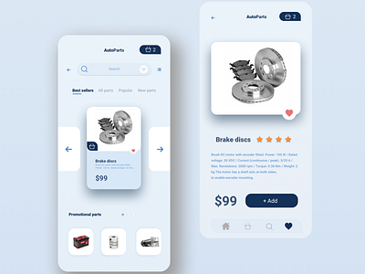 AutoPart app app automobile car design illustration ios minimal ui ux