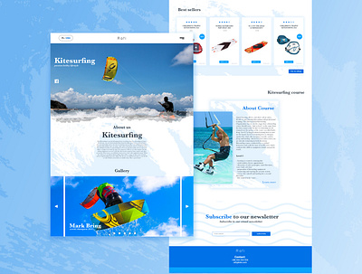 Rafi Kitesurfing layout clean design kite kitesurf kitesurfing layout minimal ui uiux ux web web design webdesign website