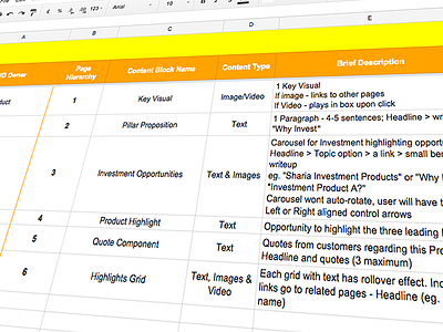 UX Artefact example #002 - UX is not always sexy artefact not sexy spreadsheet ux ux artefact ux research