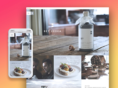 BET Vodka alcohol design experience food food and beverage luxury minnesota responsive ui ux vodka web