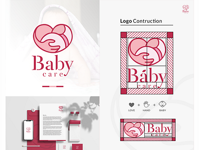 Baby Care Branding Design branding branding agency branding and identity branding concept design illustration logo logo design ui vector