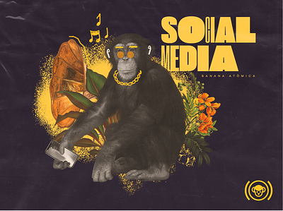 Social Media - Banana Atomic art direction art director collage digital art social media social media design socialmedia