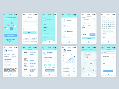 Mobile app design cad clean design uui dashboard login mobile ui profile ui ui ux uiux