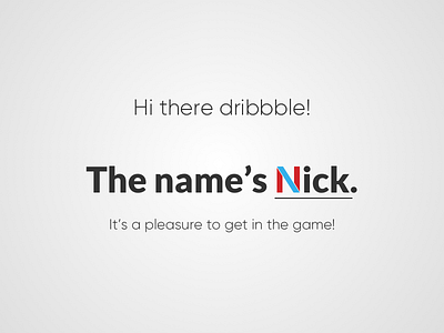 Hi Dribbble!