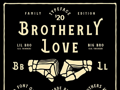 BROTHERLY LOVE FONT FAMILY