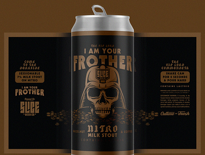 I AM YOUR FROTHER badge beer branding brethren craft beer identity illustration logo packaging typography